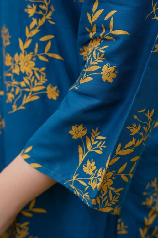 Elegant 2pc Linen Leaf Design Suit – Soft Feel, Bold Look | MK Shopping Hub - Image 13