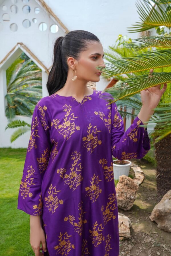 New 2pc Linen Leaf Design Suit – Elegant Pakistani Fashion - Image 20