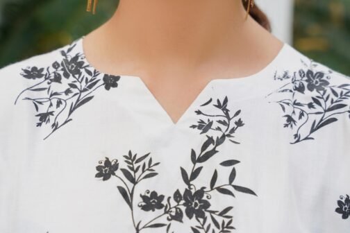 Elegant 2pc Linen Leaf Design Suit – Soft Feel, Bold Look | MK Shopping Hub - Image 17