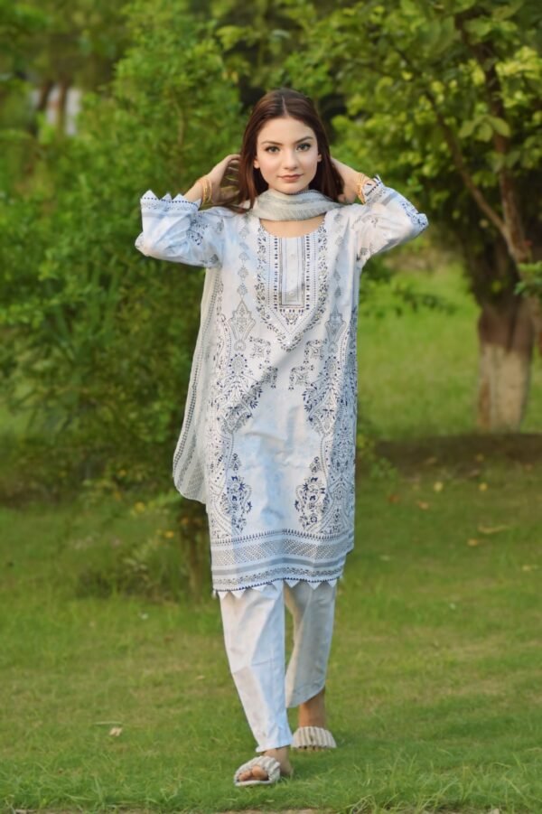 3 Pcs Anaya Cotton Lawn Stitched Collection - Image 7