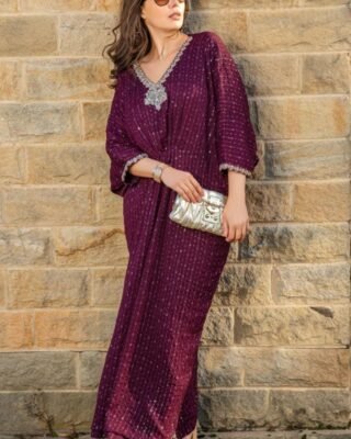 1pc Eastern Type Chiffon Kaftan - Effortless Elegance