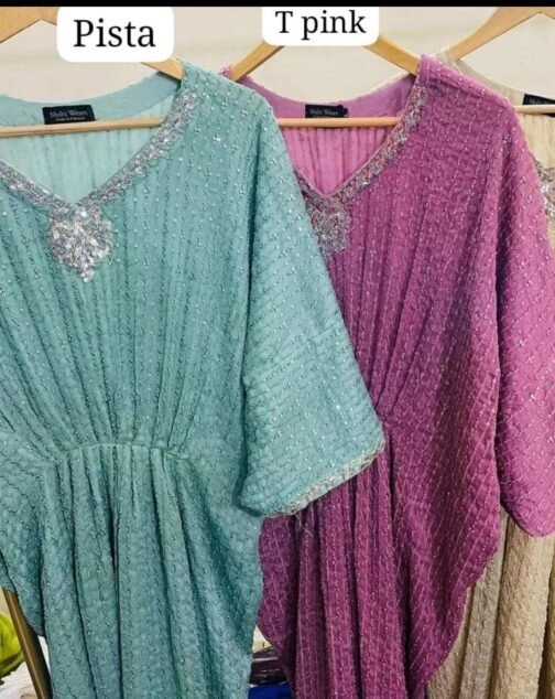 1pc Eastern Type Chiffon Kaftan - Effortless Elegance - Image 7