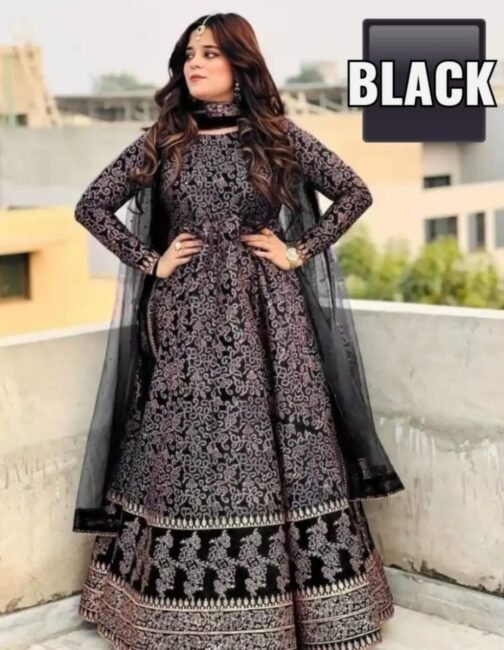3pc Fancy Silk Printed Maxi – Luxurious Pakistani Fashion - Image 7