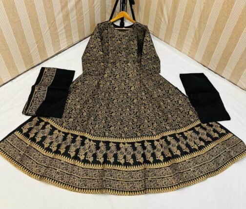 3pc Fancy Silk Printed Maxi – Luxurious Pakistani Fashion - Image 15
