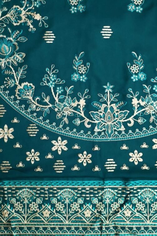 Farasha 3 Pcs Unstitched Dhanak Embroidered Suit - Image 3