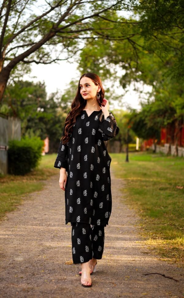 2pc Premium Linen Saleeha Design Suit - Image 16