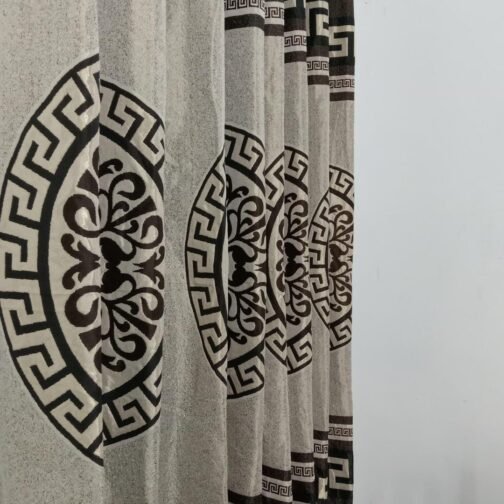 Velvet Jacquard Printed Curtains - Luxurious Home Decor - Image 3