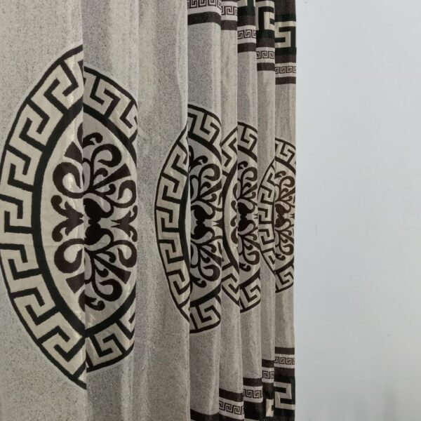 Velvet Jacquard Printed Curtains - Luxurious Home Decor - Image 3