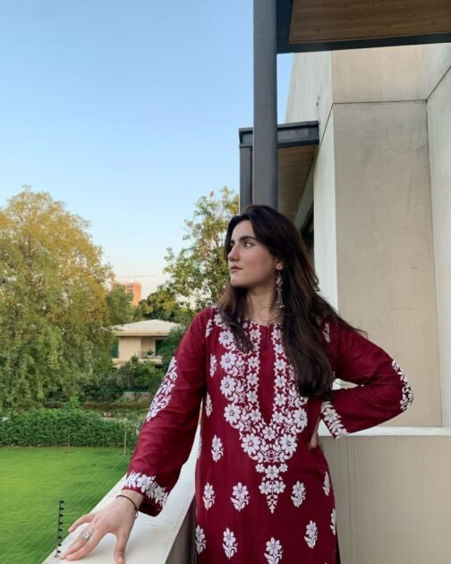 2pc Indian Chikankari (Embossed) Suit - Timeless Elegance - Image 7