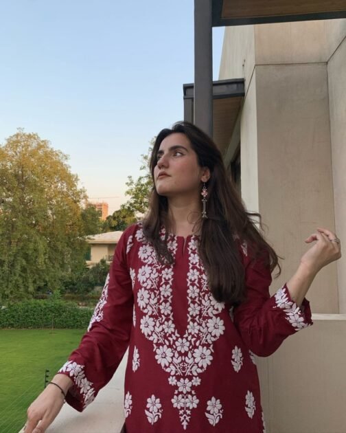 2pc Indian Chikankari (Embossed) Suit - Timeless Elegance - Image 9