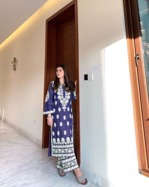 2pc Indian Chikankari (Embossed) Suit - Timeless Elegance - Image 24