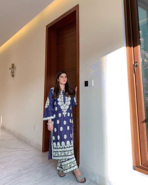 2pc Indian Chikankari (Embossed) Suit - Timeless Elegance - Image 26