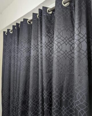 1 Pc Jacquard Textured Curtain – Elegant Home Décor