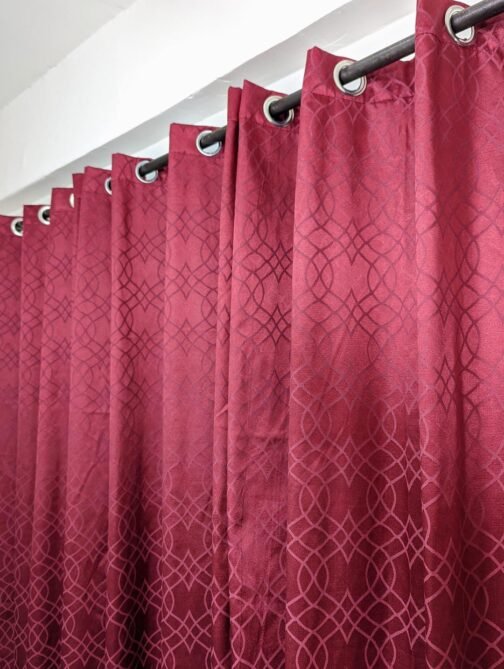 1 Pc Jacquard Textured Curtain – Elegant Home Décor - Image 12