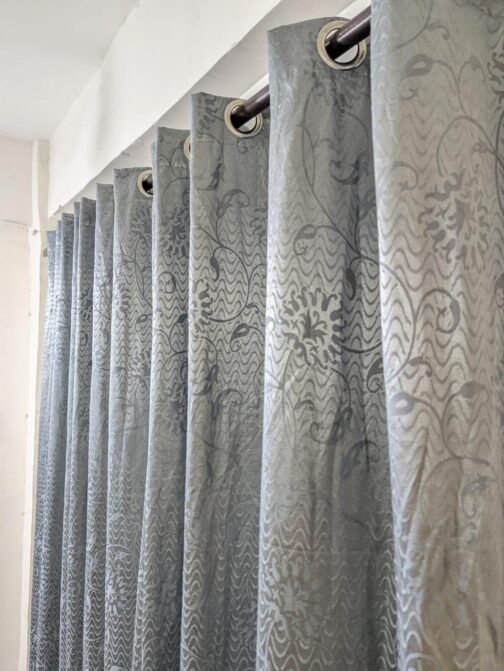 1 Pc Jacquard Textured Curtain – Elegant Home Décor - Image 3