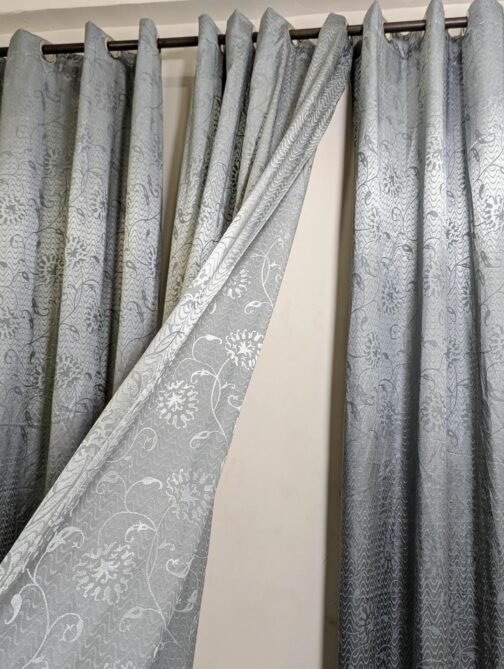 1 Pc Jacquard Textured Curtain – Elegant Home Décor - Image 2
