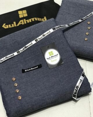 Gul Ahmed Men’s Unstitched Khaddar Plain Suit