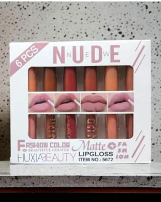 Nude 6 Pcs Matte Lip Gloss - Elegant and Long-Lasting