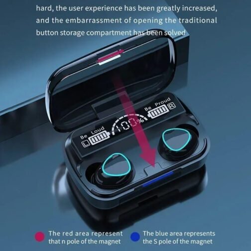 M10 Digital Display Case Earbuds - Advanced Features and Stylish Design - Image 2