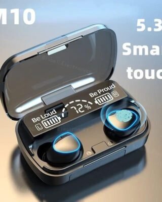 M10 Digital Display Case Earbuds - Advanced Features and Stylish Design