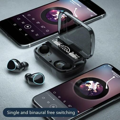 M10 Digital Display Case Earbuds - Advanced Features and Stylish Design - Image 4