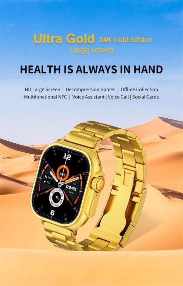 Ultra Gold Smart Watch - Stylish and Functional - Image 7