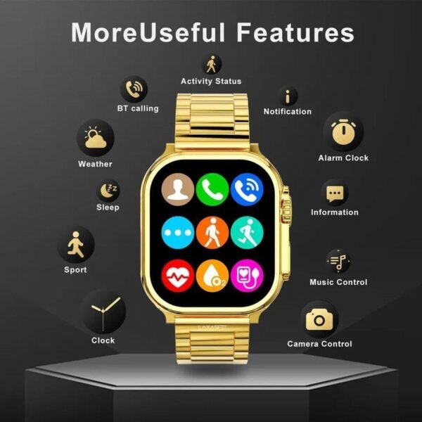 Ultra Gold Smart Watch - Stylish and Functional - Image 8