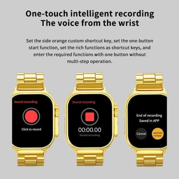 Ultra Gold Smart Watch - Stylish and Functional - Image 6