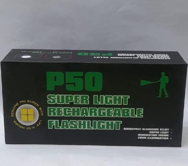 P50 Rechargeable LED Torch Light - Image 3