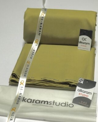 Al Karam Men’s Unstitched Boski Plain Suit