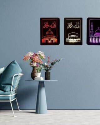 Islamic Lamp With Multi Color LED - Pack Of 3
