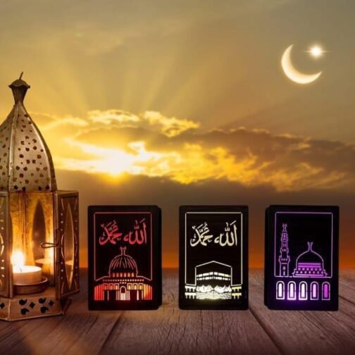 Islamic Lamp With Multi Color LED - Pack Of 3 - Image 2