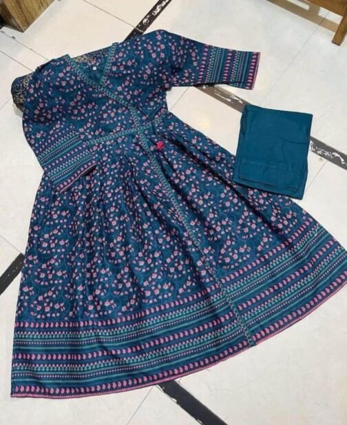 2Pc Cotton Angrakha Maxi Set for Women – Traditional Elegance - Image 6