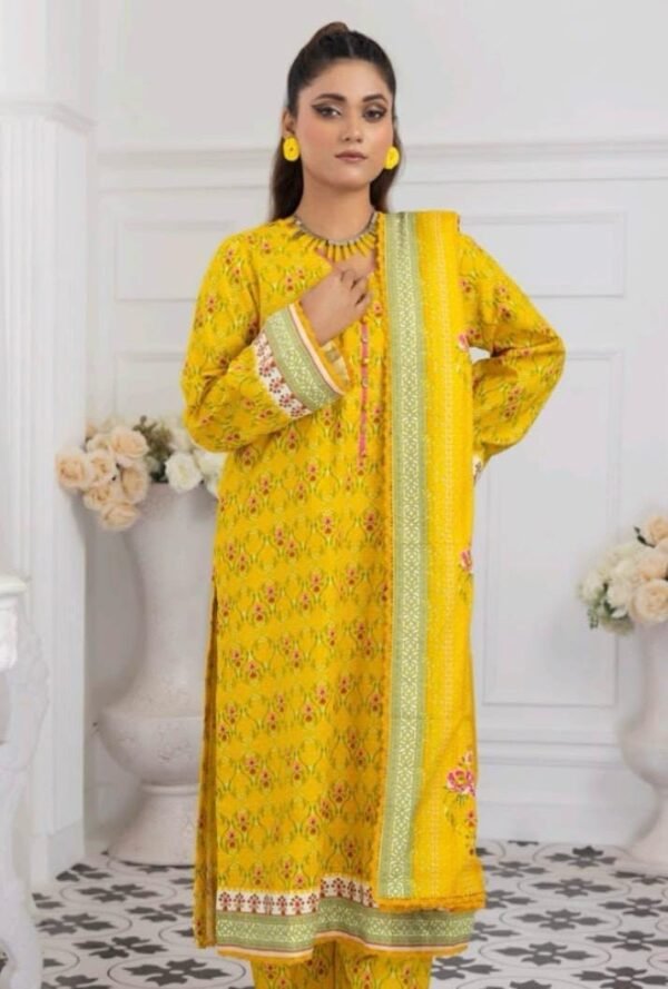 3pc Khaddar Suit | Digital Print | Winter Wear | Unstitched | Women's Fashion