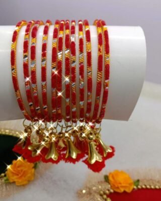 12 Pcs Fancy Design Bangles for Women – Elegant & Stylish