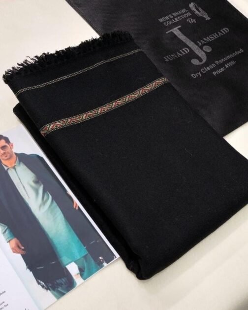 Luxurious Woolen Plain Shawls for Men – Winter Essential - Image 2