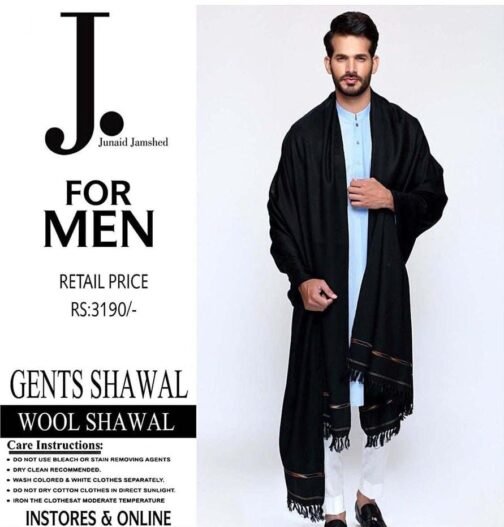 Luxurious Woolen Plain Shawls for Men – Winter Essential
