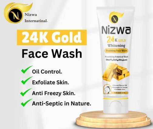 Nizwa 24K Gold Face Wash - Luxurious Cleansing for Radiant Skin