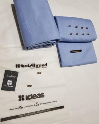 Gul Ahmed Men's Unstitched Wash and Wear Plain Suit – Premium Winter Collection