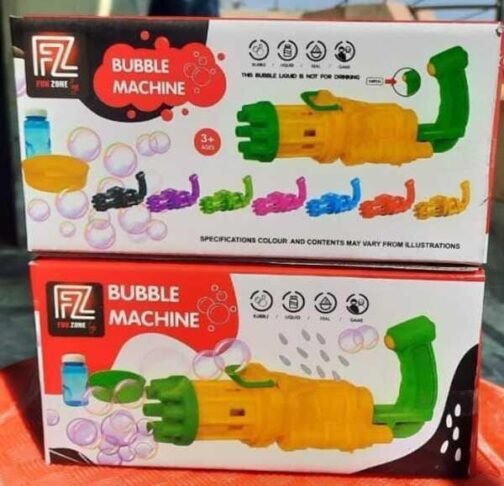 8-Hole Bubble Machine Gun for Kids – Fun, Colorful, and Safe Outdoor Toy - Image 3