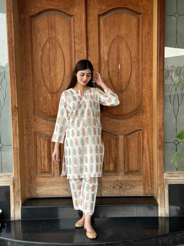 2 Pcs Stitched Premium Linen Printed Suit for Girls & Womens - Image 10