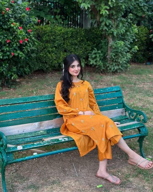 2 Pcs Women's Stitched Premium Linen PATEL Embroidery Suit - Image 13