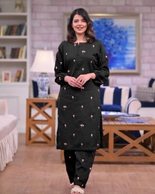 2 Pcs Women's Stitched Premium Linen PATEL Embroidery Suit