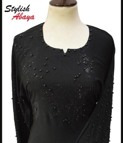 Nida Embroidered Full Abaya - Image 2