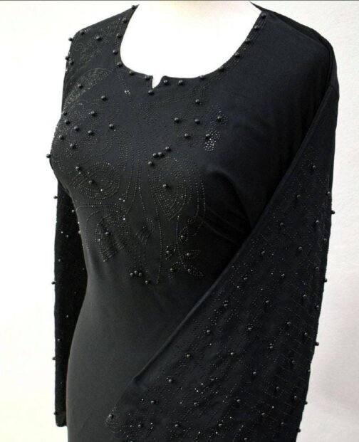 Nida Embroidered Full Abaya - Image 3
