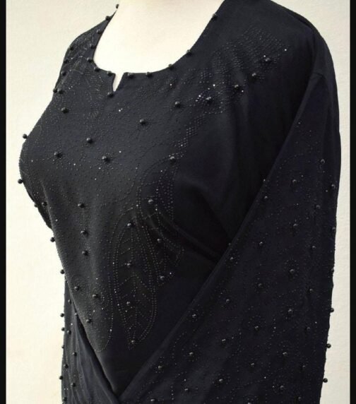 Nida Embroidered Full Abaya - Image 4