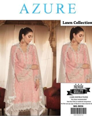 3pc Lawn Suit | Embroidered | Summer Wear | Unstitched | Women's Fashion