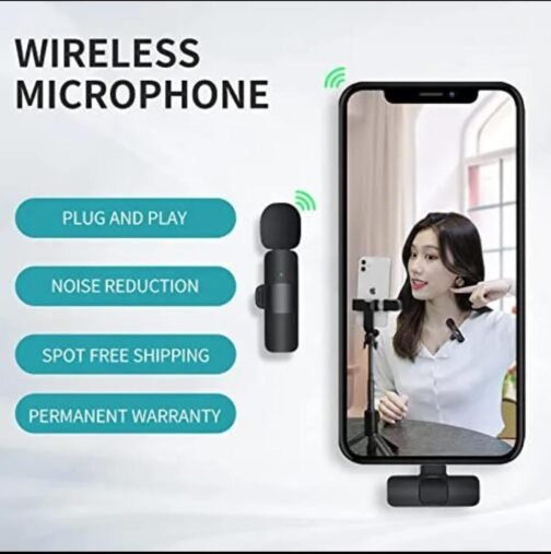 K8 Wireless 3 in 1 Noise Reduction Microphone for iPhone, Android, and Laptop - Image 7