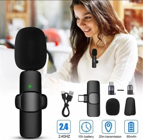 K8 Wireless 3 in 1 Noise Reduction Microphone for iPhone, Android, and Laptop - Image 8