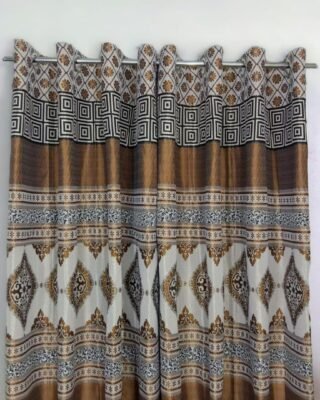 1 Pc Velvet Jacquard Printed Curtains